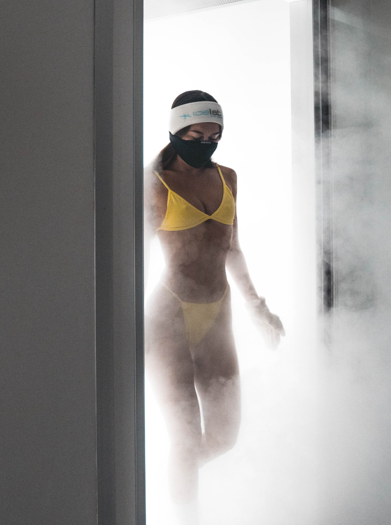 Whole-body cryotherapy chamber at The Istana