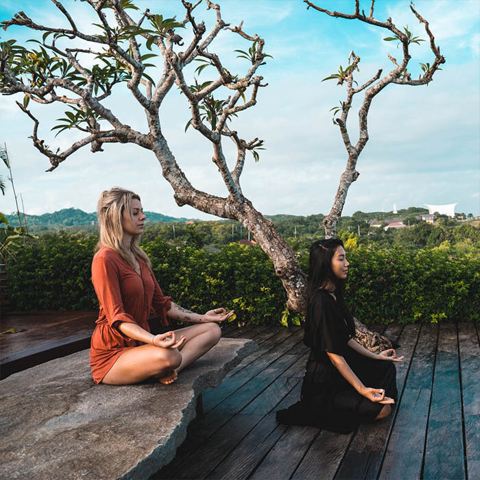 Meditation practice at The Istana